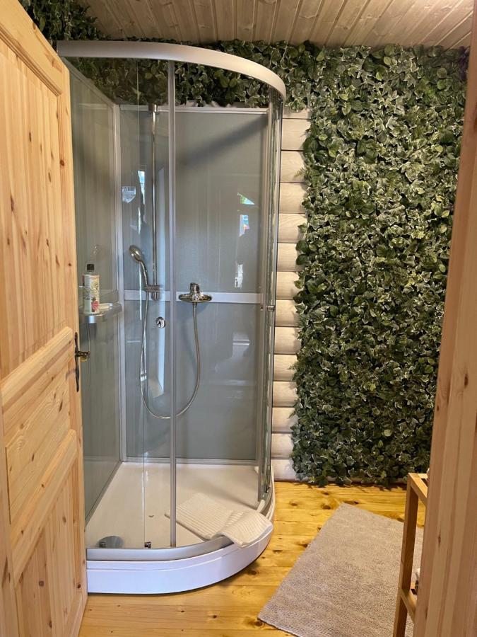 Wellness Hütte am Zwenkauer See bei Leipzig Exterior foto