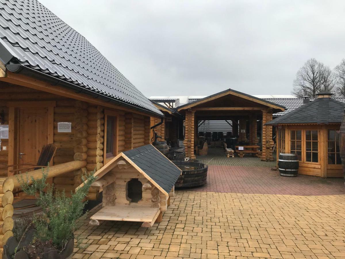 Wellness Hütte am Zwenkauer See bei Leipzig Exterior foto