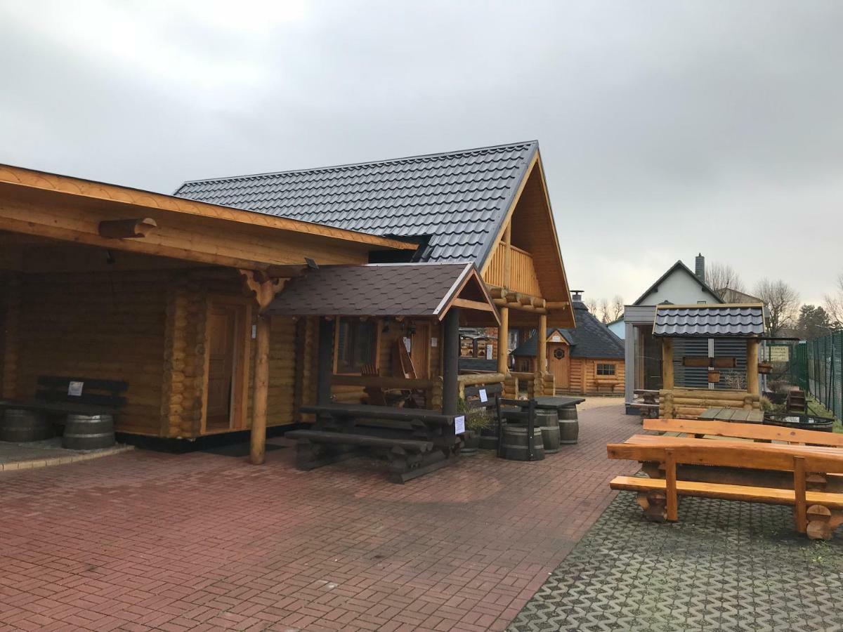 Wellness Hütte am Zwenkauer See bei Leipzig Exterior foto