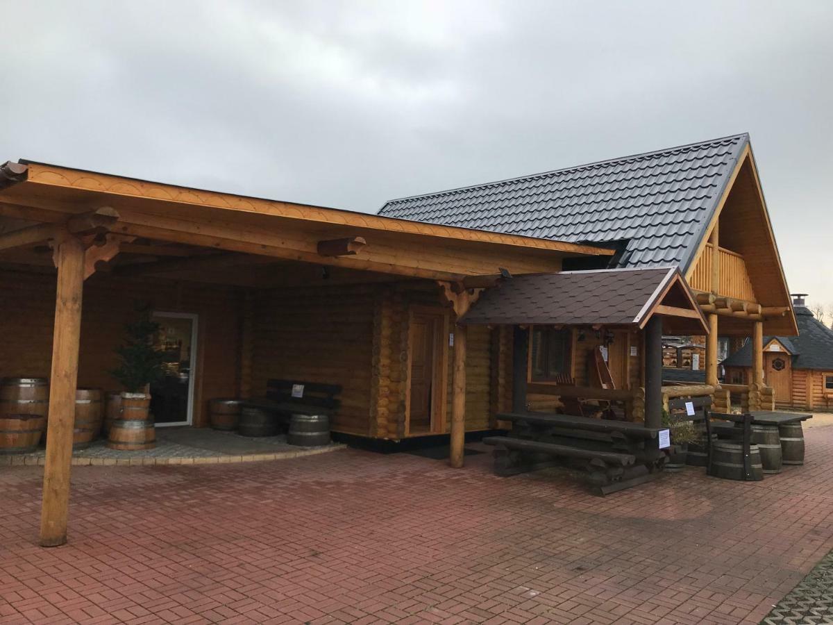 Wellness Hütte am Zwenkauer See bei Leipzig Exterior foto