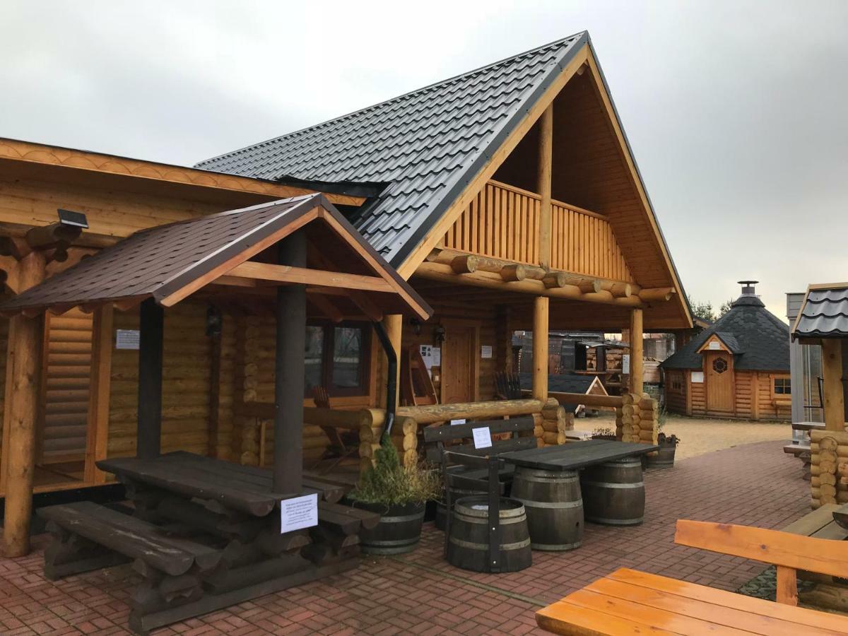 Wellness Hütte am Zwenkauer See bei Leipzig Exterior foto