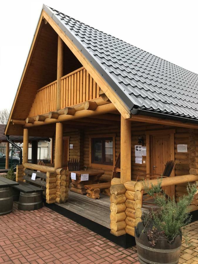 Wellness Hütte am Zwenkauer See bei Leipzig Exterior foto